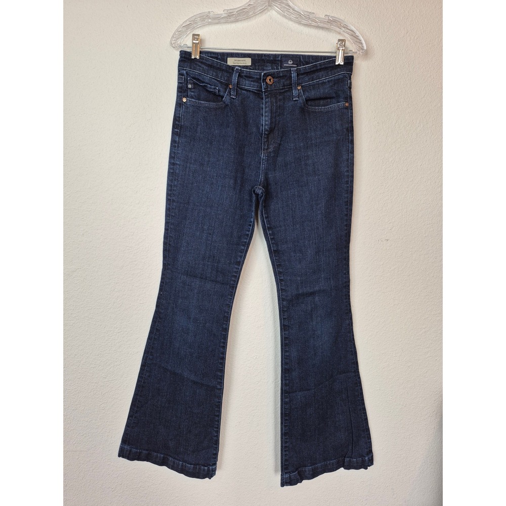 Adriano Goldschmied‎ The Janis Petite High Rise Flare Jeans Dark Wash 29 Petite
